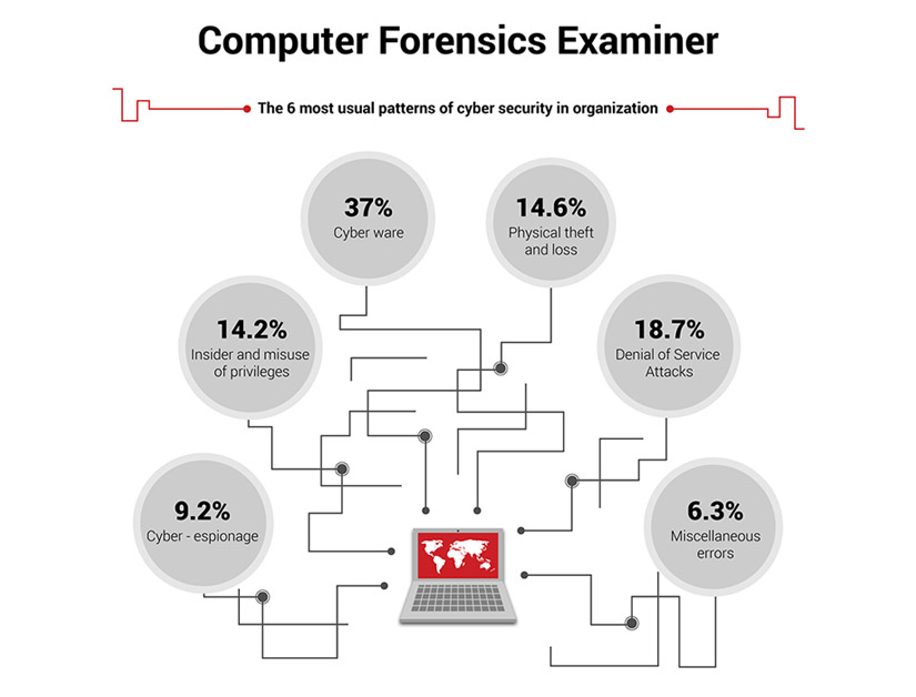 Computer Forensics Examiner Infographic